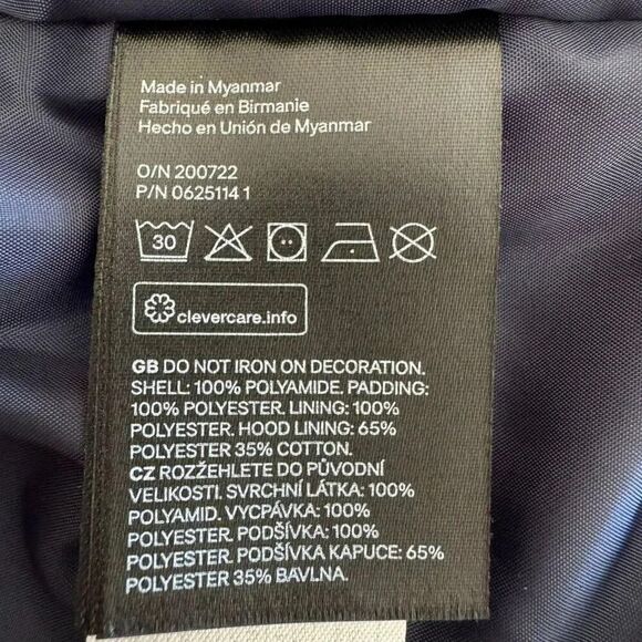 H&M Yellow NY Youth Puffer Vest Jacket Removable Hood SZ 8-10 #2233 - Picture 4 of 13